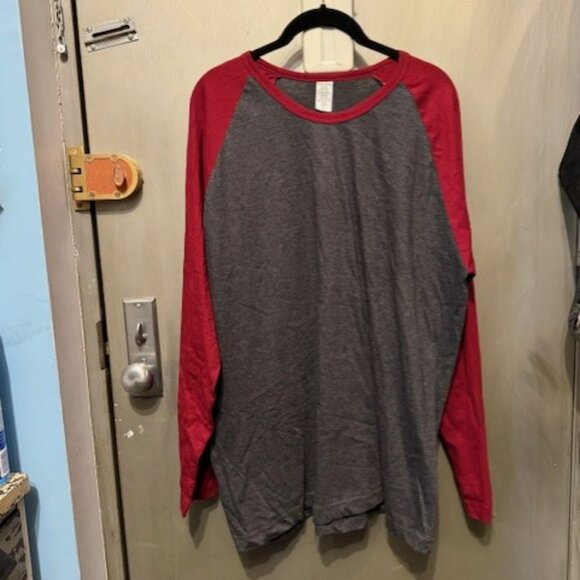 Retro Crew Neck Baseball Shirt, Dynamic Cotton Raglan T Shirt - Picture 6 of 16